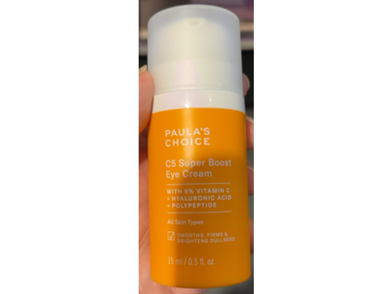 Paula's Choice C5 Super Boost Eye Cream, 5% Vitamin C + Hyaluronic Acid + Polypeptide, 0.5 fl oz/15 mL