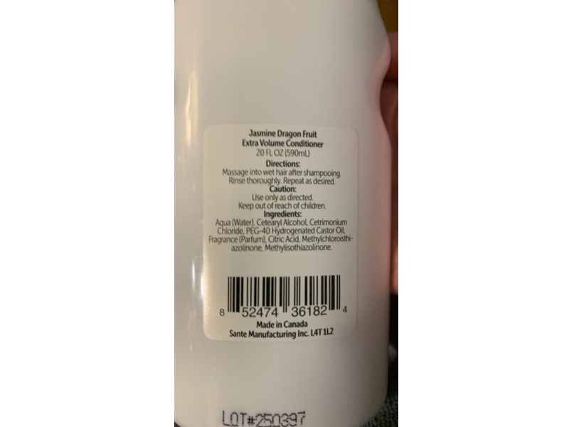 Eve St. Claire Extra Volume Conditioner, Jasmine Dragon Fruit, 20 fl oz/590 mL