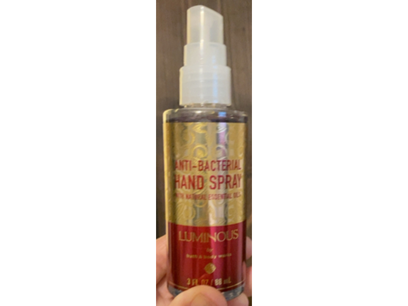 Bath & Body Works Luminous Anti - Bacterial Spray, 3 fl oz/88 mL