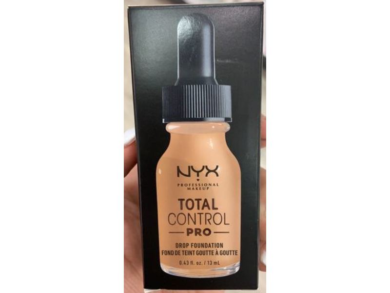 NYX Professional Makeup Total Control Pro Drop Foundation, Golden, 0.43 fl oz/13 mL
