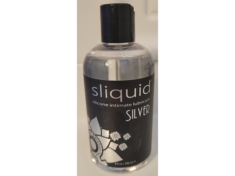 Sliquid Silicone Intimate Lubricant, Silver, 8.5 fl oz/255 mL