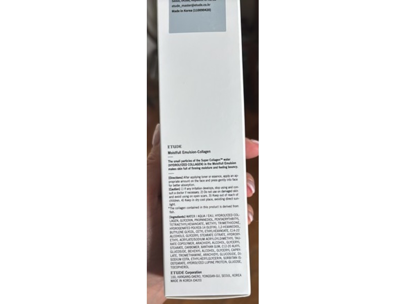 Etude Moistfull Collagen Facial Emulsion, 6.08 fl oz/180 mL