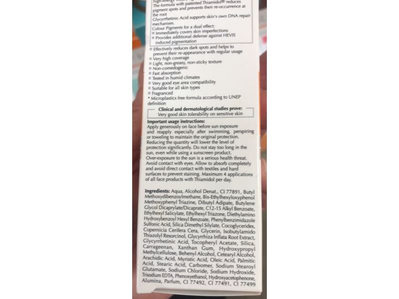 Eucerin Sun Gel - Creme, Pigment Control Tinted, Hell, SPF 50+, 50 mL