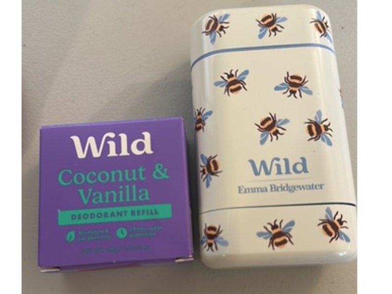Wild Deodorant Refill, Coconut & Vanilla, 1.4 oz /40 g, Pack Of 3