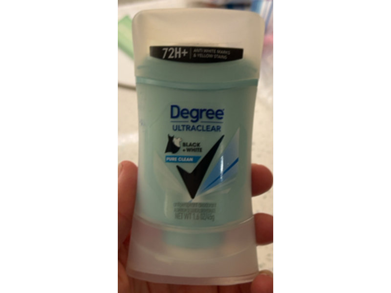 Degree Antiperspirant Deodorant, Ultra Clear Black + White Pure Clean, 1.6 oz/45 g