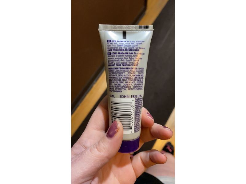 John Frieda Frizz Ease Smooth Start Shampoo, 1.5 fl oz (44 mL)