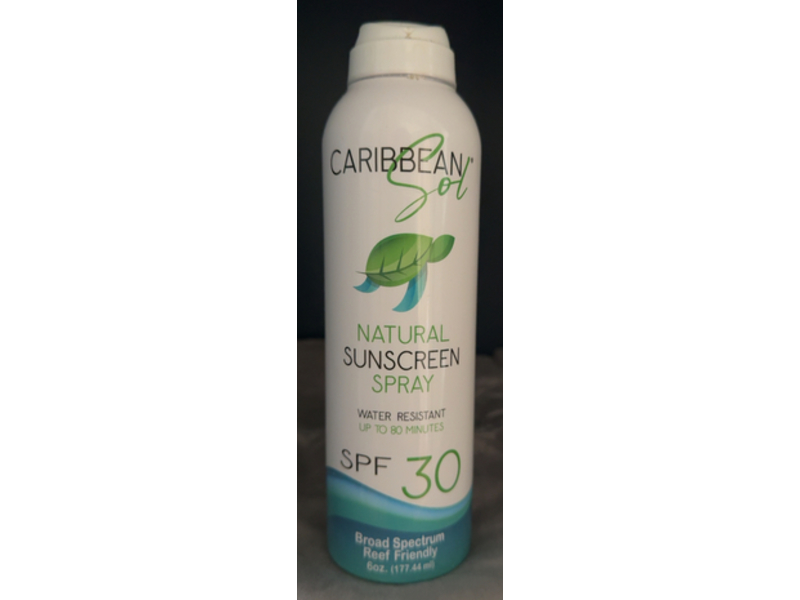 Caribean Sol Natural Sunscreen Spray, SPF 30, 6 oz/177.44 mL