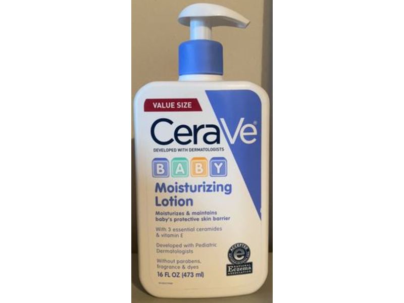 CeraVe Baby Moisturizing Lotion, Ceramides & Vitamin E, 16 fl oz/473 mL
