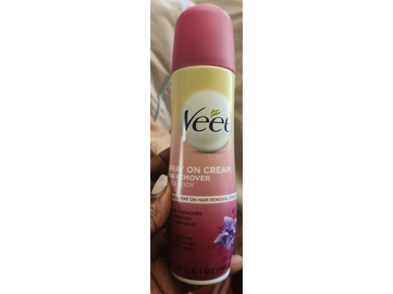 Veet Spray On Cream Hair Removal Legs & Body, 5.1 oz/145 g