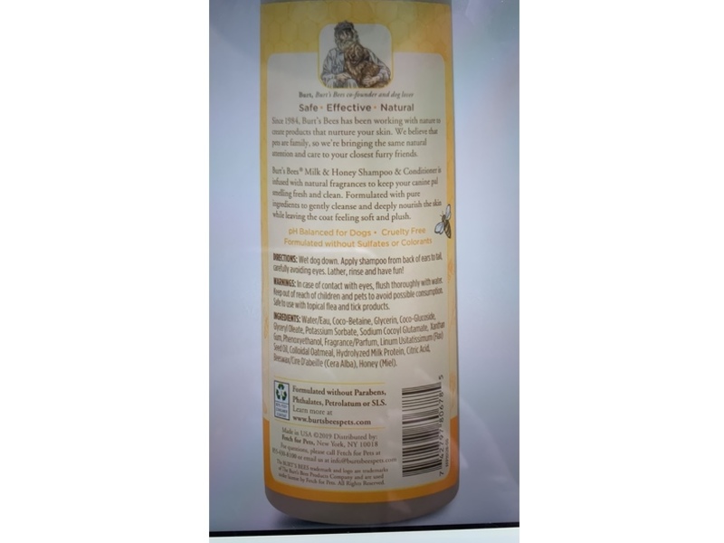 Burt's Bees Shampoo and Conditioner, Milk And Honey, 12 fl oz/354 mL