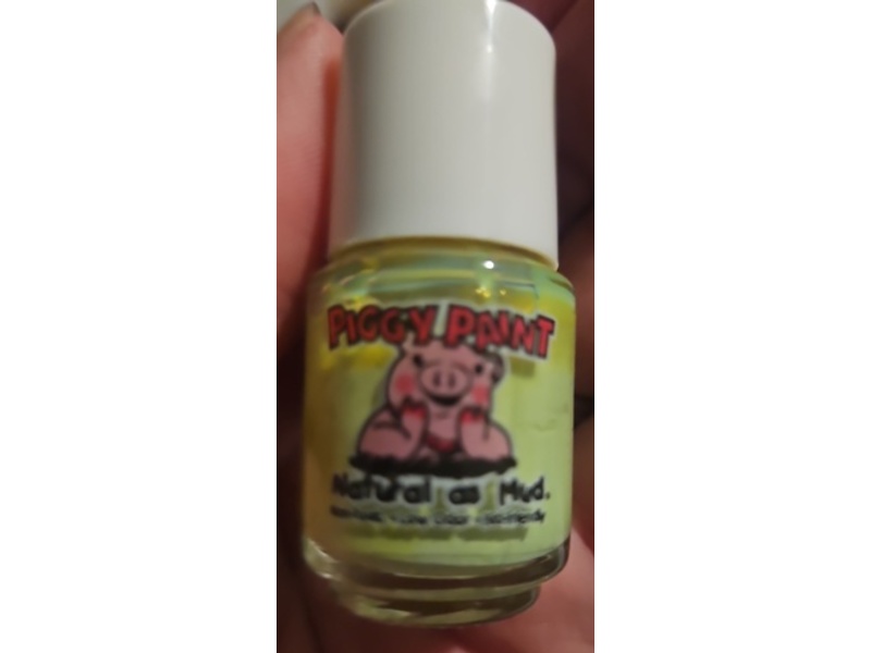 Piggy Paint Natural As Mud Kids Nail Polish, Lime Time, 0.25 fl oz/7.4 mL