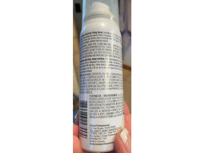 L'Oreal Tecni Art Extreme Lacquer Anti Frizz Fixing Spray, 6 Hold, 2.1 oz/60 g