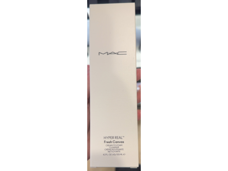 M. A. C Cosmetics Hyper Real Fresh Canvas Cream - To - Foam Cleanser, 4.2 fl oz/125 mL