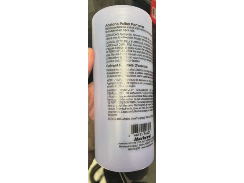 Marianna Acetone Polish Remover, 32 fl oz/946 mL