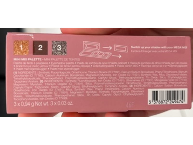 Sephora Collection Mini Mix Eyeshadow Palette, Boss Berry, 0.03 oz/0.94 g