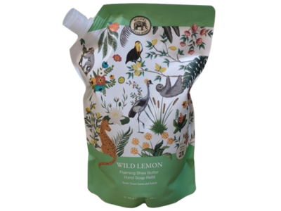 Michel Design Works Foaming Shea Butter Hand Soap Refill, Wild Lemon, 35.6 fl oz/1.05 L