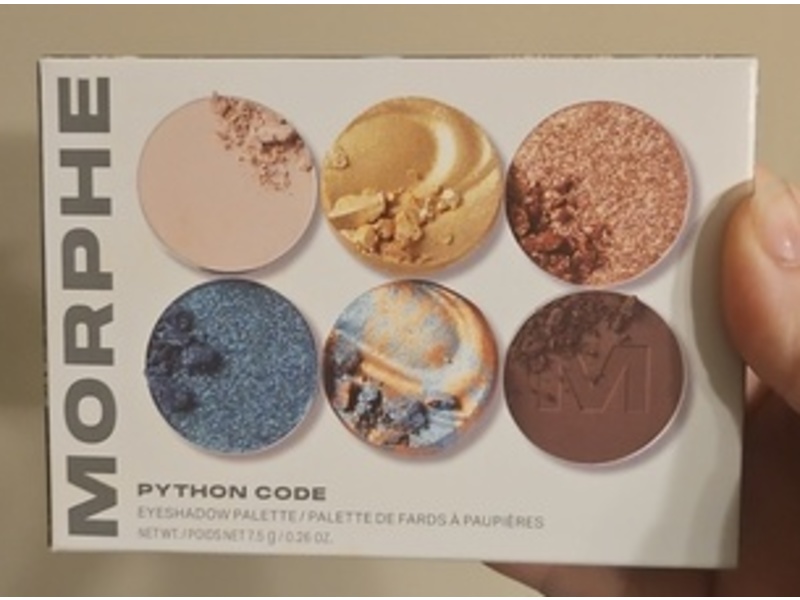 Morphe Eyeshadow Palette, Python Code, 0.26 oz/7.5 g