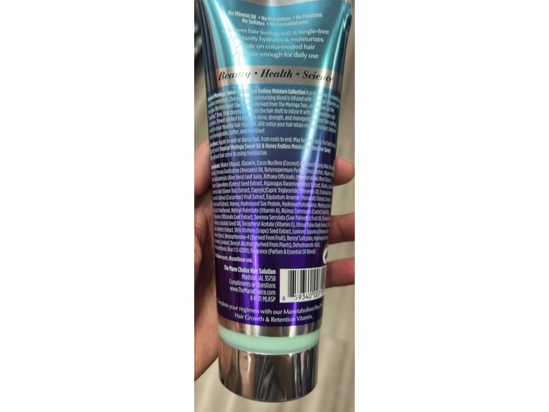 The Mane Choice Endless Moisture Sealing Cream, Tropical Moringa Sweet Oil & Honey, 8 fl oz/237 mL