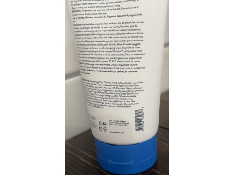 Drunk Elephant Silkamino Mega-Moisturizing Masker, Silk Amino Acids & Sunflower Fatty Acids, 7 fl oz/210 mL