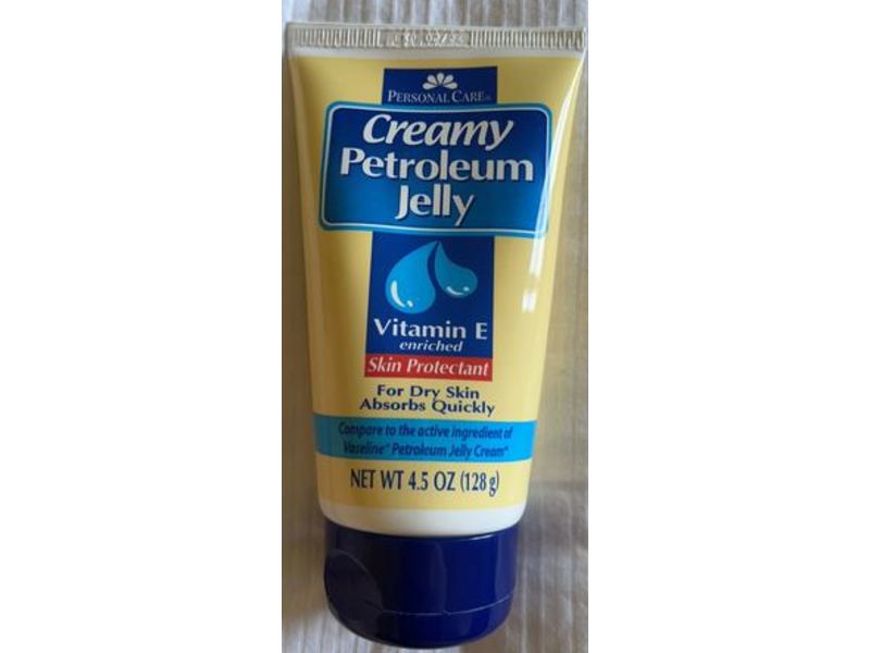 Personal Care Creamy Petroleum Jelly, Vitamin E, 4.5 oz/128 g