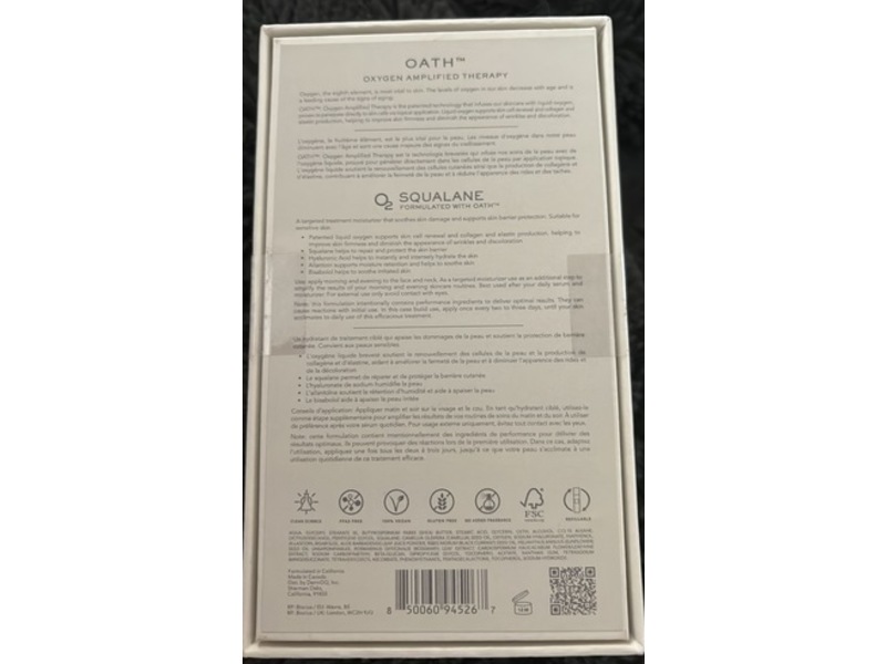 Element Eight O2 Squalane Repair Protect Cream, 0.5 fl oz/15 mL