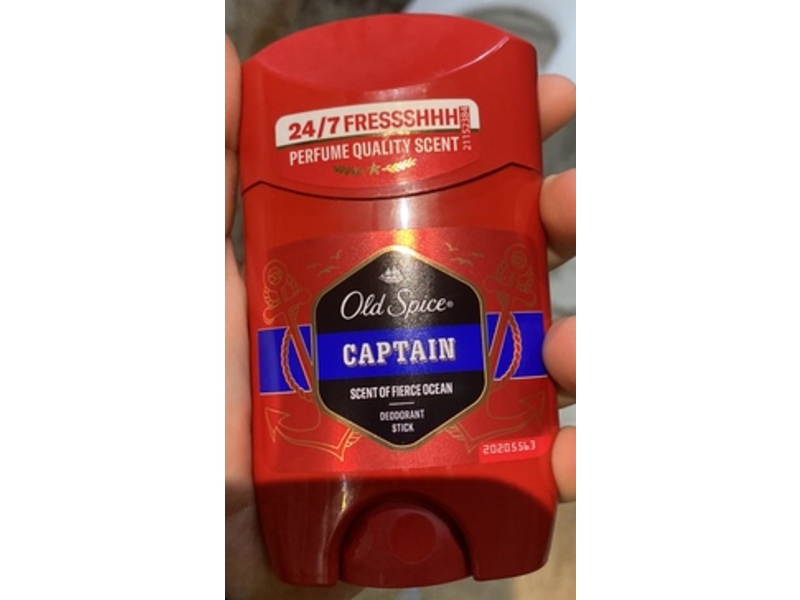 Old Spice Deodorant Stick, Captain, Fierce Ocean, 50 mL, Pack Of 6