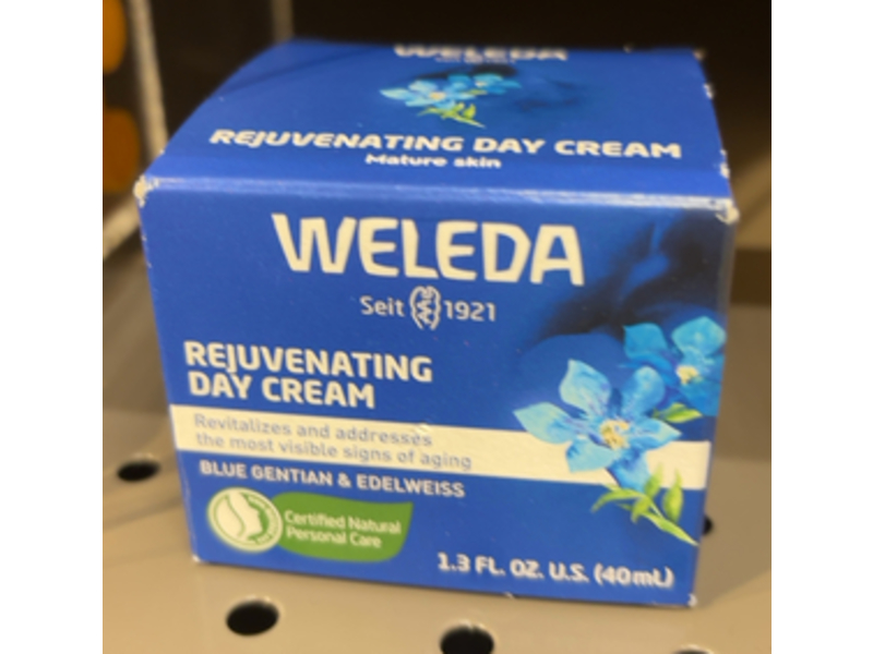 Weleda Rejuvenating Day Cream, Blue Gentian & Edelweiss, 1.3 fl oz/40 mL