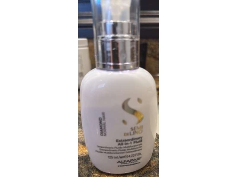 Alfaparf Milano Semi Di Lino Extraordinary All-In-1 Leave-In Fluid, 4.23 fl oz/125 mL