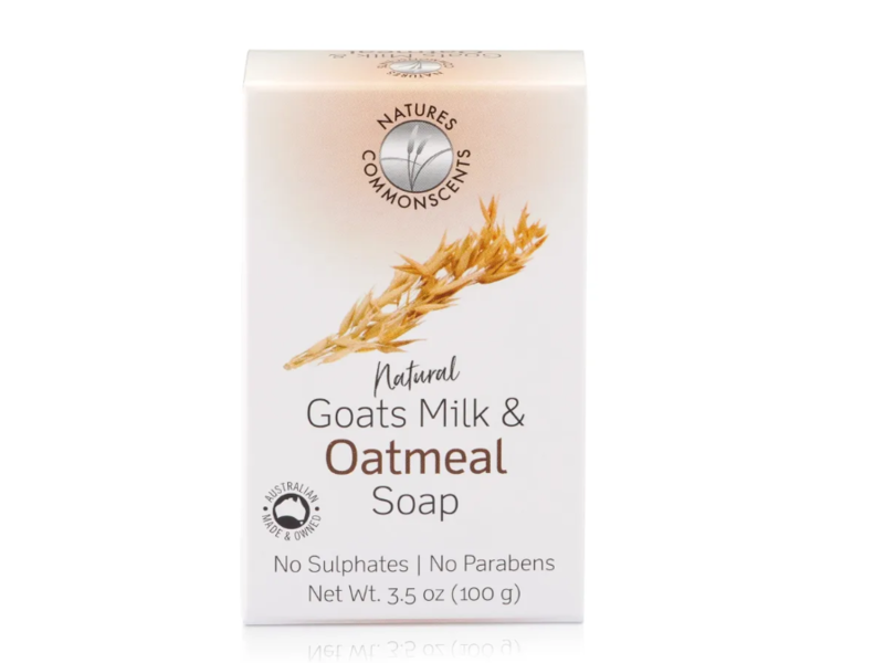 Natures Commonscents Natural Soap, Goats Milk & Oatmeal, 3.5 oz/100 g
