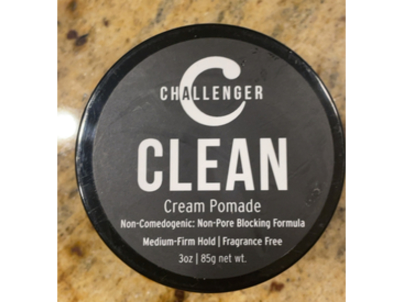 Challenger Clean Cream Pomade, 3 oz/85 g