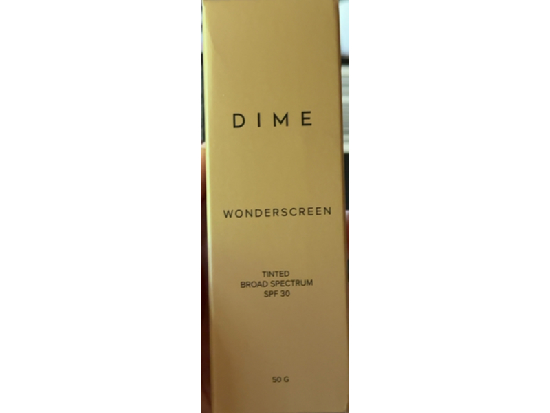 Dime Tinted Sunscreen, Wonder screen, SPF 30, 50 g