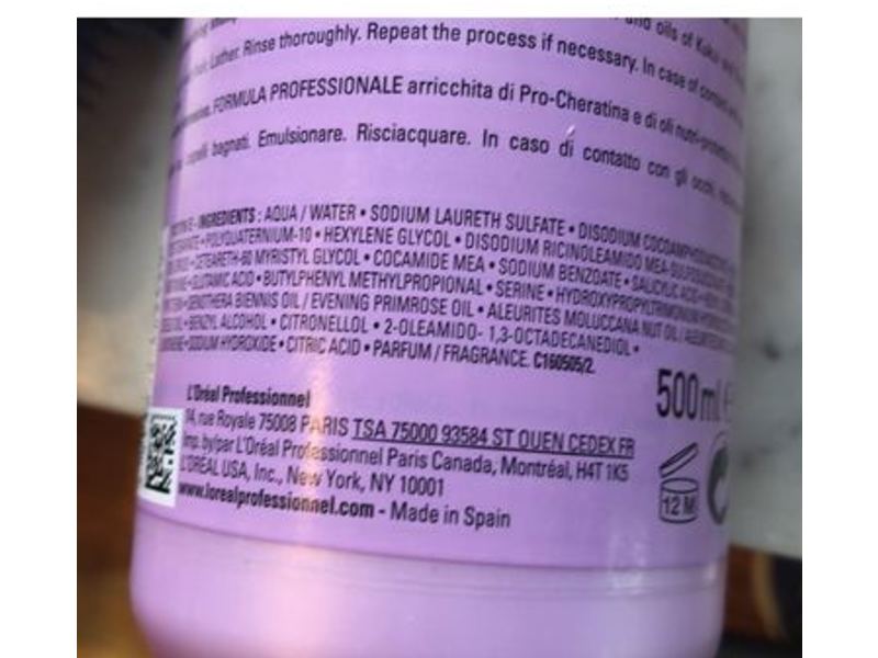 L'Oreal Professional Serie Expert Prokeratin Liss Unlimited Shampoo, 16.9 fl oz/500 mL