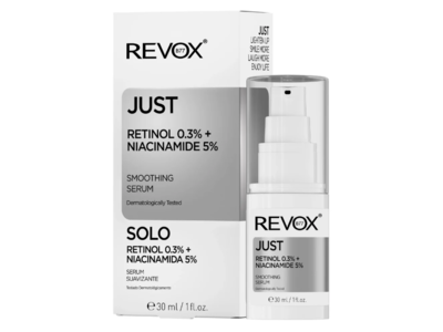 Revox B77 Just Solo Smoothing Serum, Retinol 0.3% + Niacinamide 5%, 1 fl oz/30 mL