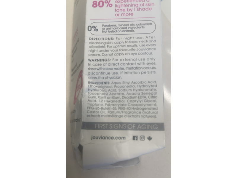 Jouviance Youth Boosting Night Serum, Vitamin C, 1 fl oz/30 mL