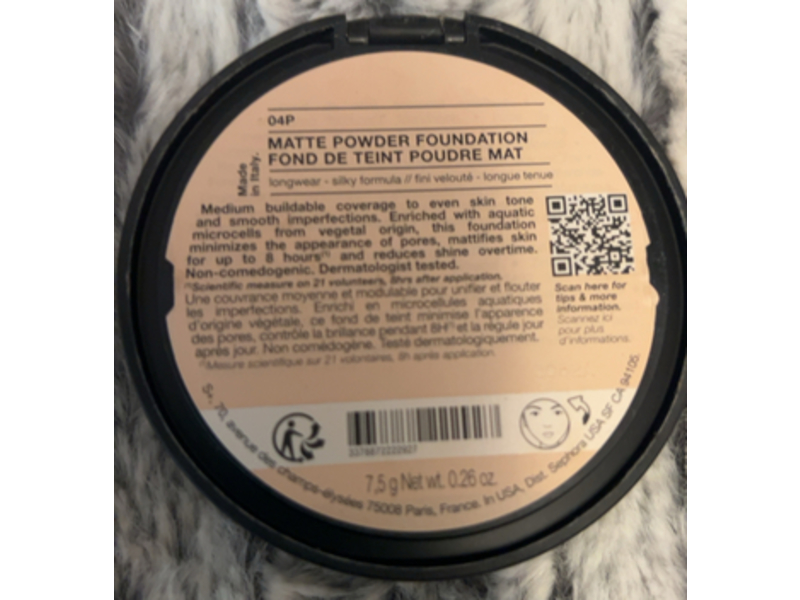 Sephora Matte Powder Foundation, 04P, 0.26 oz/7.5 g