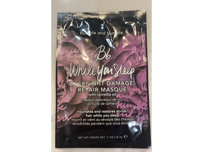 Bumble And Bumble Bb While Overnight Damage Repair Mask, 0.5 fl oz/15 mL