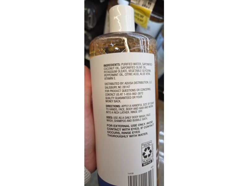 Nature's Promise Pure Castile Soap, Peppermint, 32 fl oz/946 mL