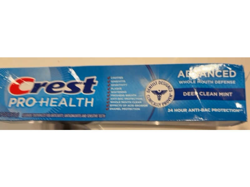 Crest Pro-Health Advanced Toothpaste, Deep Clean Mint, 5.9 oz/167 g