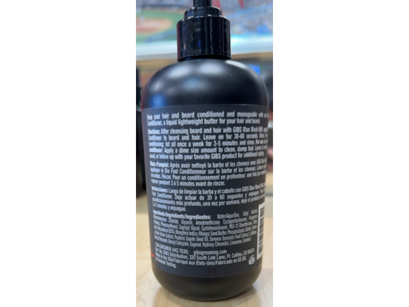 Gibs Grooming Beard & Hair Conditioning Fuel, 12 fl oz/355 mL
