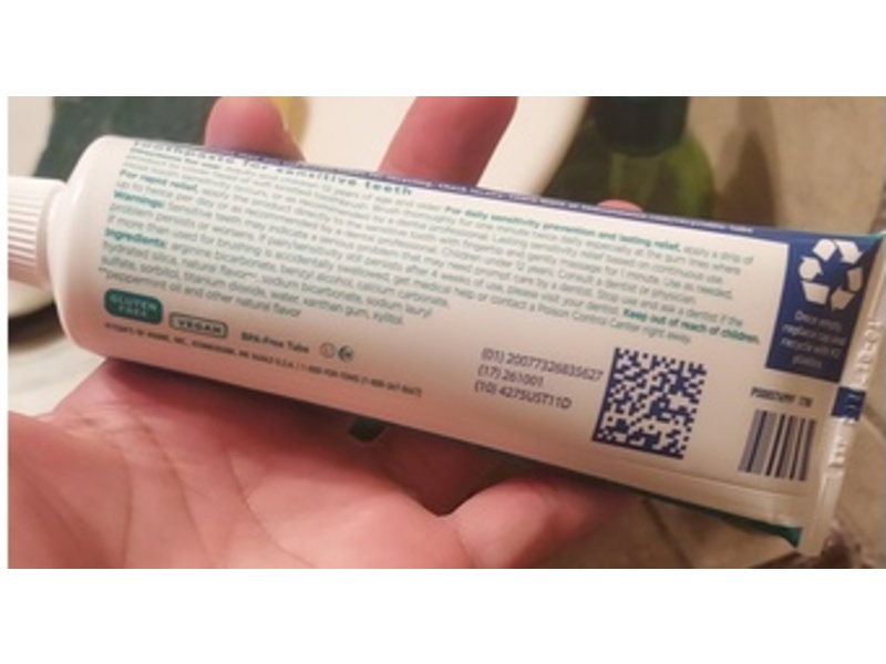 Tom's Of Maine Rapid Relief Sensitive, Fresh Mint, 4.0 oz/113 g