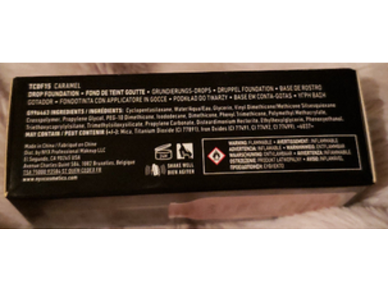 Nyx Professional Makeup Total Control Drop Foundation, Caramel, 0.43 fl oz/13 mL