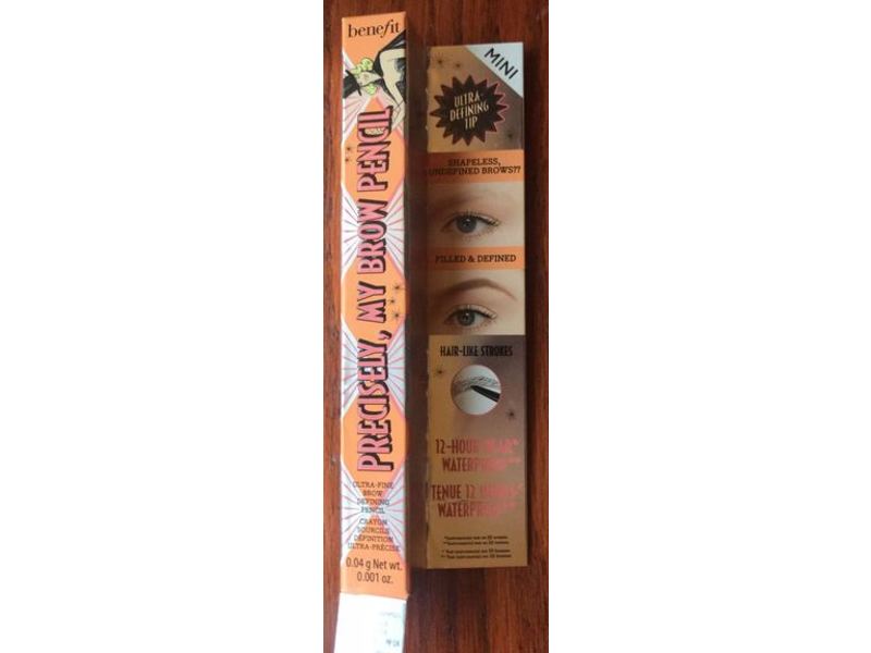 Benefit Precisely Ultra Fine Brow Defining Pencil, Shade 4 Warm Deep Brown, 0.001 oz/0.04 g