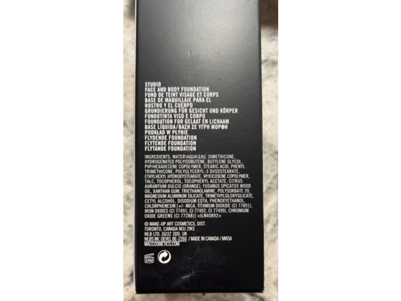 M.A.C Studio Face & Body Foundation, White 120, 4.0 fl oz/120 mL