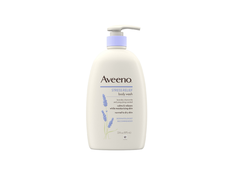 Aveeno Stress Relief Body Wash, Lavender Scented, 12 fl oz/354 mL