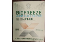 Biofreeze Ultraflex Pain Relieving Patch, Lidocaine 4%, 4 Count - thumbnail 2