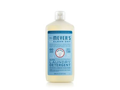 Mrs. Meyer's Clean Day Ultra Concentrated Laundry Detergent, Rain Water Scent, 60 Loads, 24.3 fl oz/720 mL