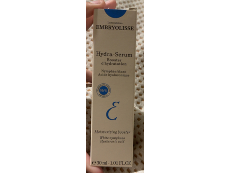 Embryolisse Moisturizing Booster Hydra Facial Serum, White Nymphaea-Hyaluronic Acid, 1.01 fl oz/30 mL