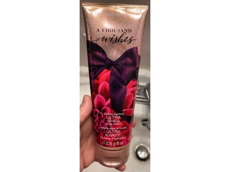 Bath and Body Works Ladies A Thousand Wishes Ultra Shea Body Cream, 8 oz/226 g
