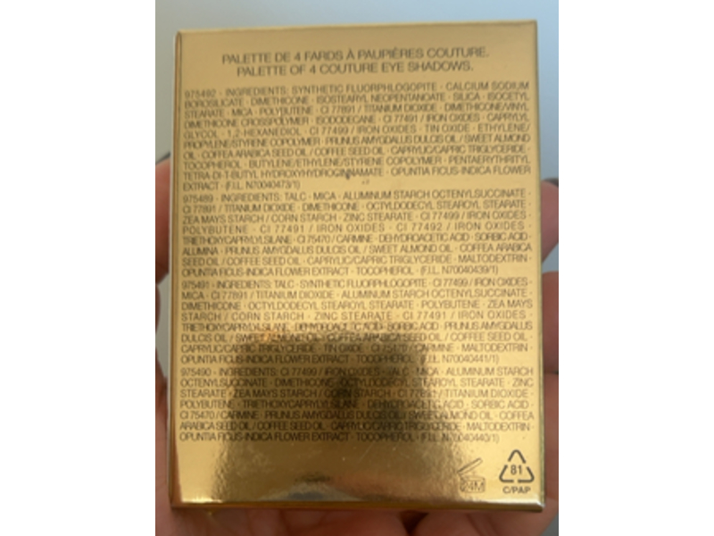 Yves Saint Laurent Couture Mini Clutch Eyeshadow Palette, 700 Over Noir, 0.14 oz/4 g