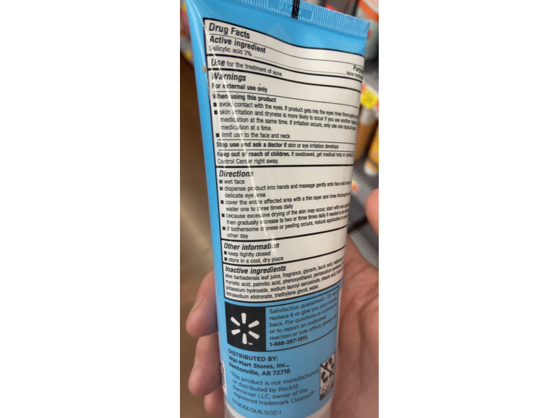 Equate Beauty Daily Face Wash, 2% Salicylic Acid, 6.5 fl oz/184 mL, Pack Of 2